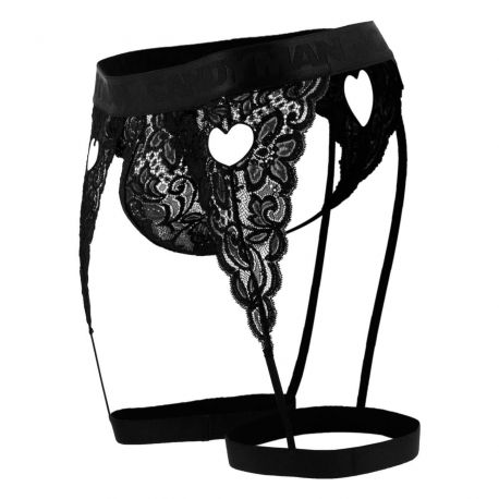  String Jarretière Dentelle Noir
