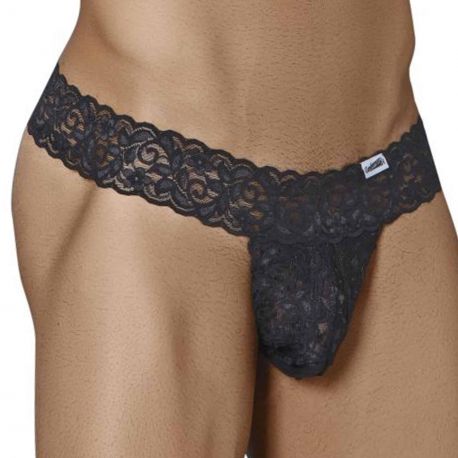  Peek A Boo Thong - Black