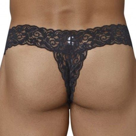 Peek A Boo Thong - Black