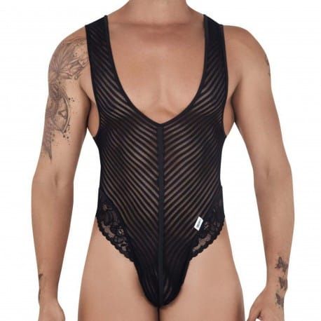  Body String Résille Dentelle Noir