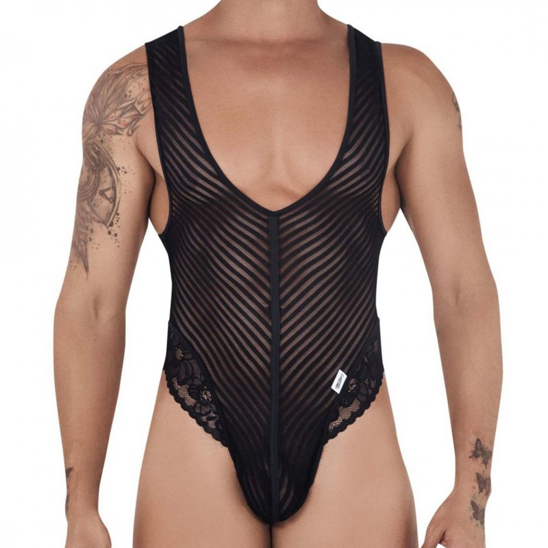  Body String Résille Dentelle Noir
