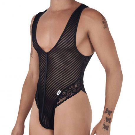  Body String Résille Dentelle Noir