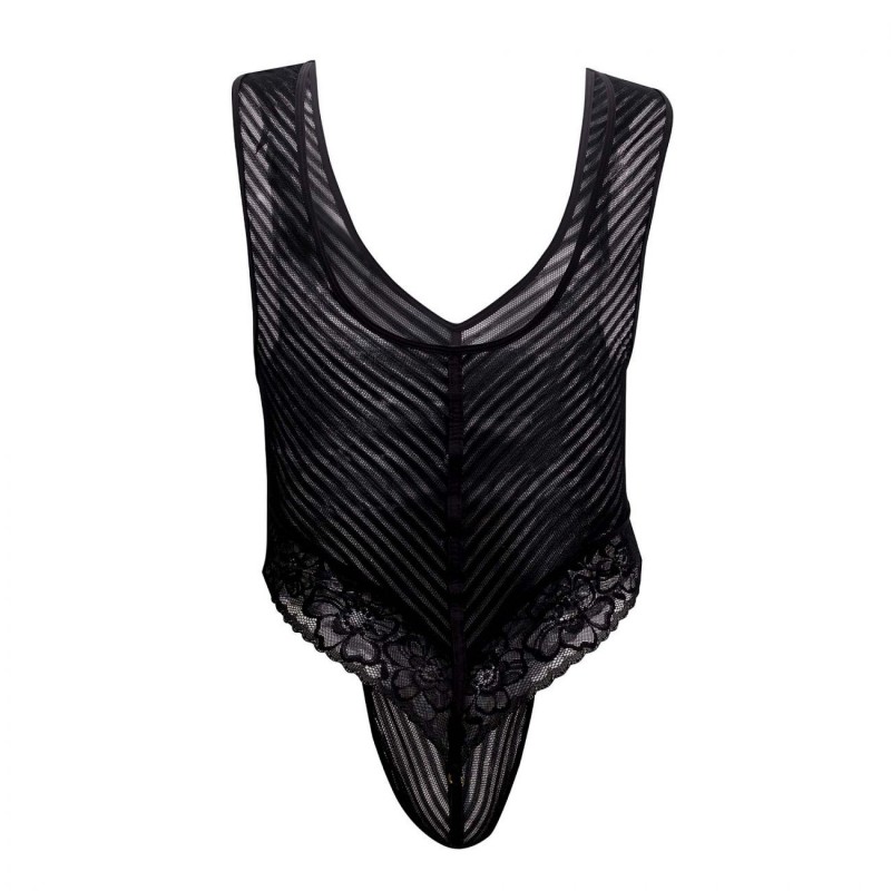  Body String Résille Dentelle Noir