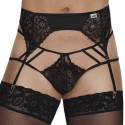  Lace Garter - Jockstrap Outfit - Black