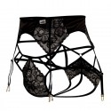  Lace Garter - Jockstrap Outfit - Black
