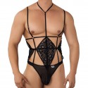  Body String Harnais Dentelle Noir