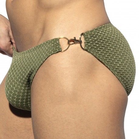 ES Collection Luxury Swim Bikini Briefs - Khaki