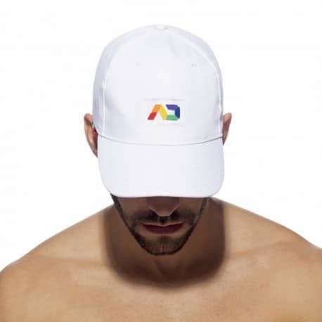 Addicted Casquette AD Rainbow Blanche
