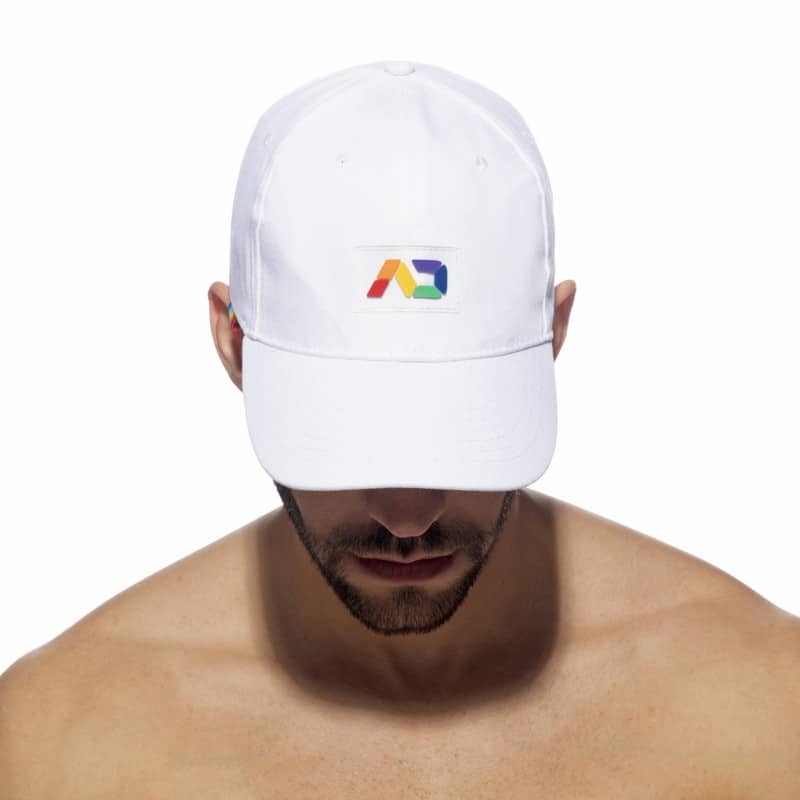 Addicted Casquette AD Rainbow Blanche