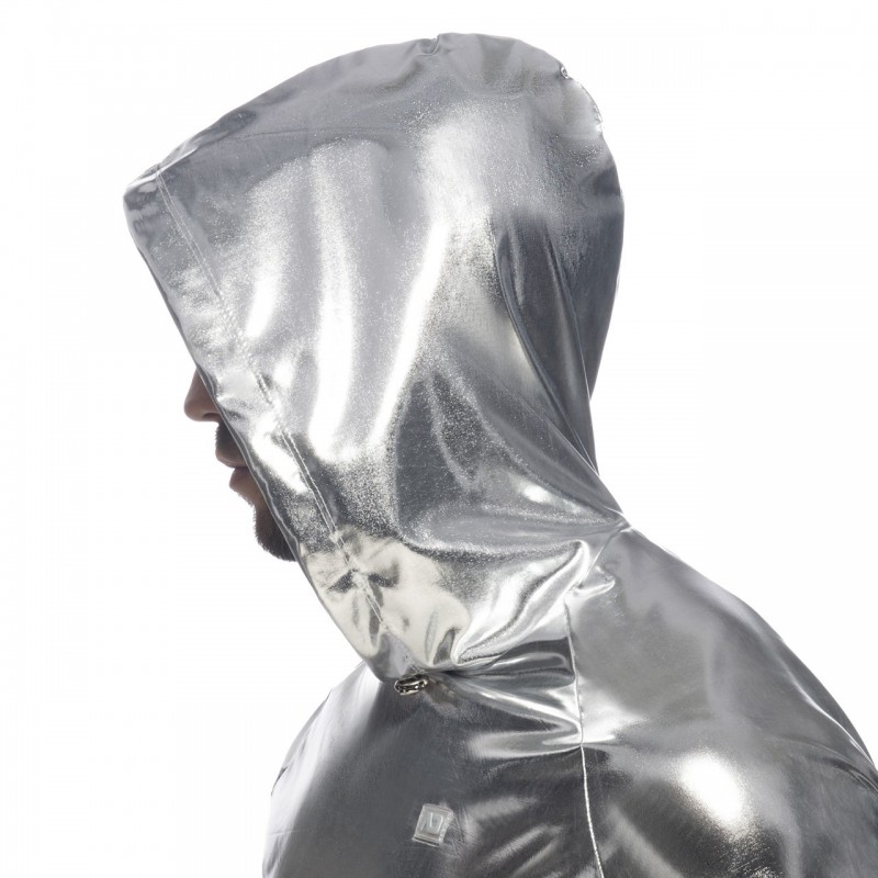 Addicted Metallic Crop Top - Silver