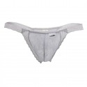  Double Lace Thong - Grey