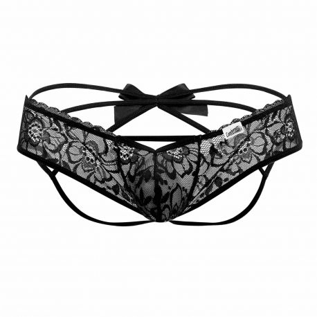  Jock Strap Bow Noir