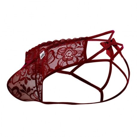  Jock Strap Bow Bordeaux