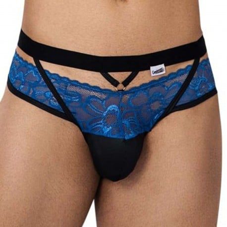  Jock Strap Dentelle Bleu
