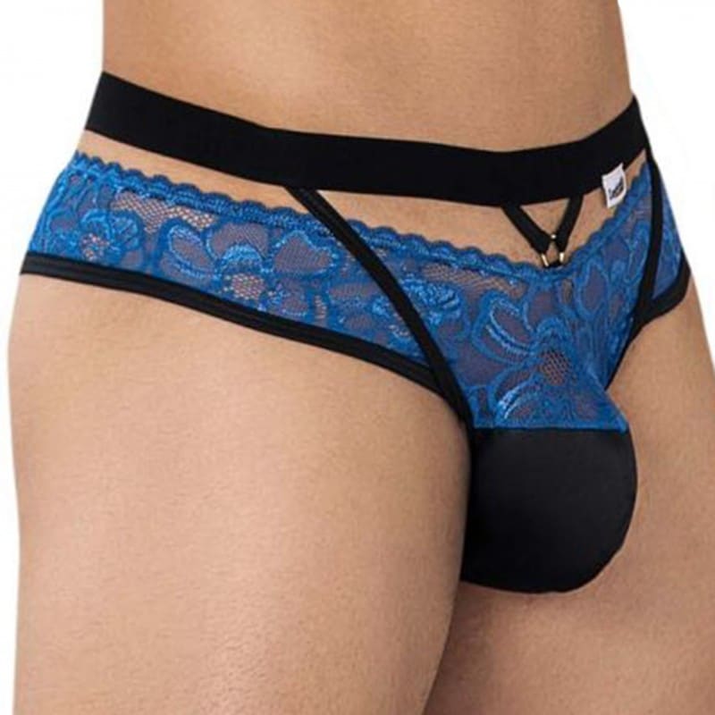  Jock Strap Dentelle Bleu