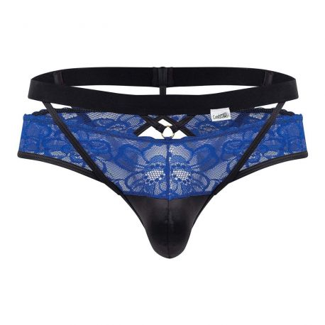  Lace Jockstrap - Blue
