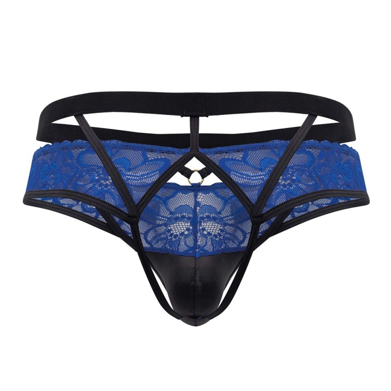  Jock Strap Dentelle Bleu