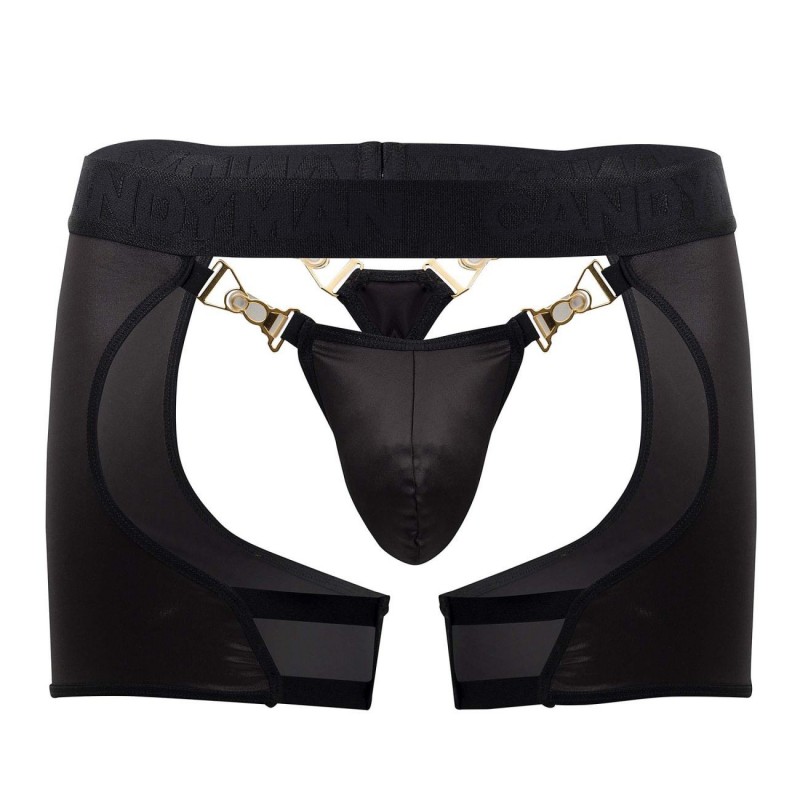  Chaps Thong - Black