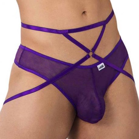  Mesh Thong - Purple