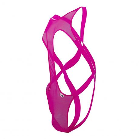  Mesh Bodysuit - Hot Pink