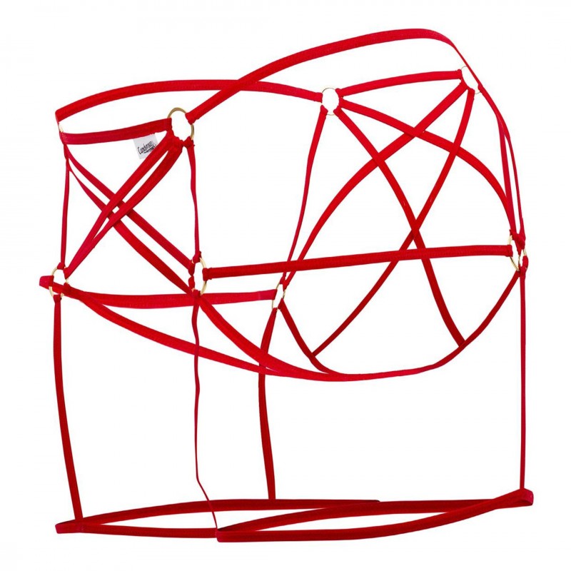  Cage Jockstrap - Red