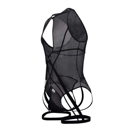  Body String Jarretière Résille Noir
