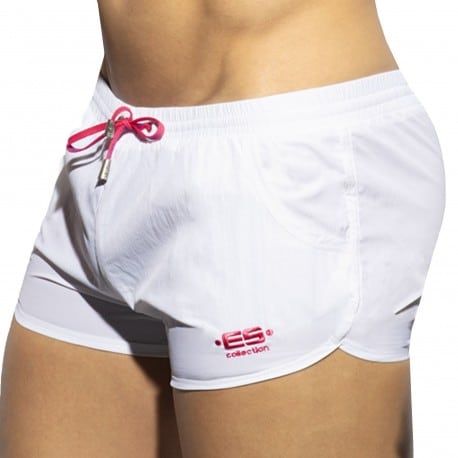 ES Collection Short de Bain Rocky Blanc