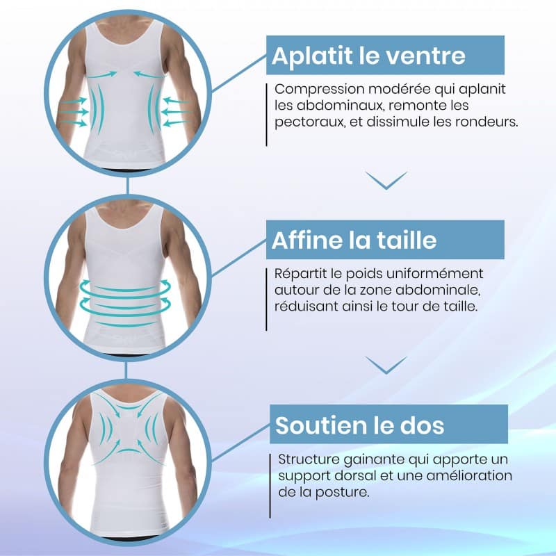SKU Débardeur Compression Modérée Blanc