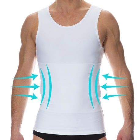 SKU Firm Compression Tank Top - White