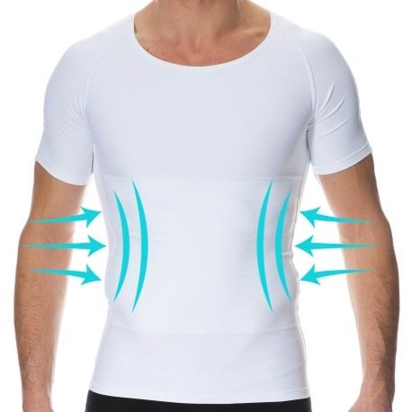 SKU T-Shirt Compression Ferme Blanc