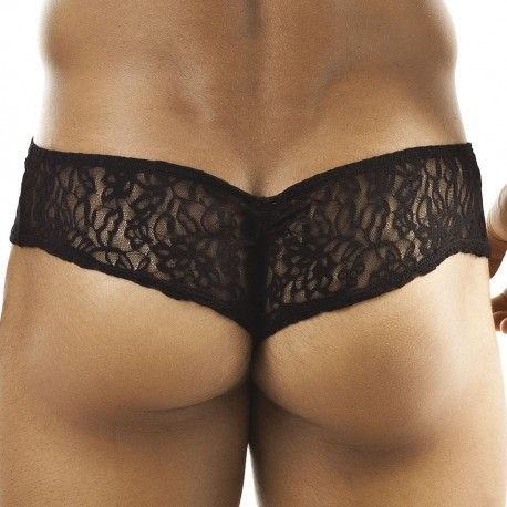 String Mini Cheek Dentelle Noire