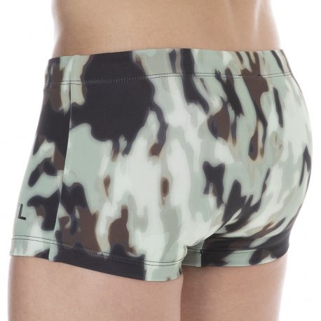 Diesel Boxer de Bain Camouflage Kaki