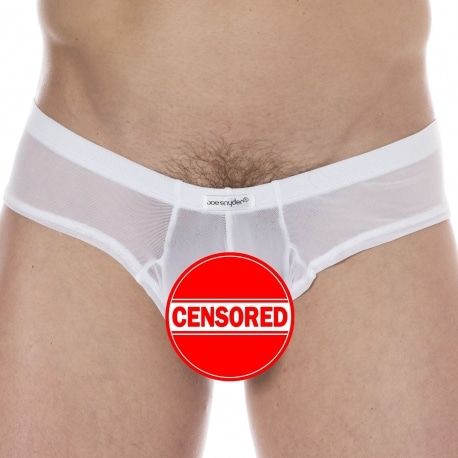 Joe Snyder String Mini Cheek Mesh Blanc