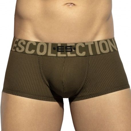 ES Collection Boxer Court Recycled Rib Kaki