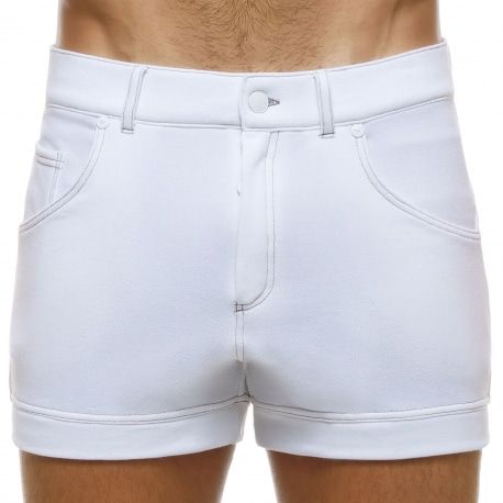 Modus Vivendi Short Jeans Blanc