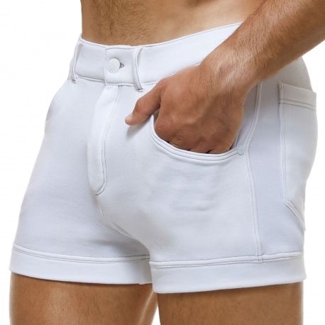 Modus Vivendi Short Jeans Blanc