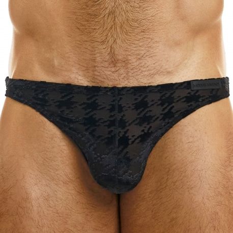Modus Vivendi Slip Low Cut Pied de Poule Noir