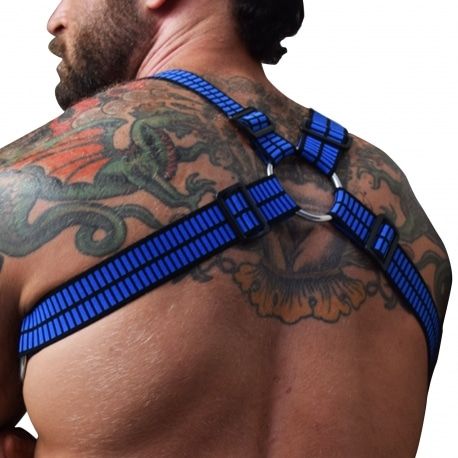  Harnais Body Hybred Noir - Bleu