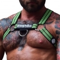  Harnais Body Hybred Noir - Vert Fluo