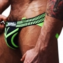  Jock Strap Hybred Noir - Vert Fluo