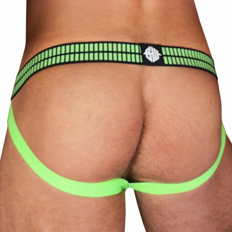  Hybred Jock - Black - Neon Green