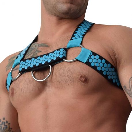  Harnais Hex Bleu Turquoise