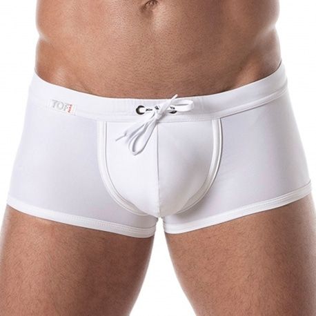 TOF Paris Boxer de Bain Holidays Blanc