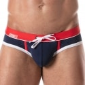 TOF Paris Holidays Swim Briefs - Navy - Red