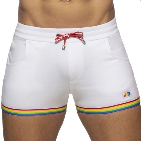 Addicted Short Rainbow Tape Coton Blanc