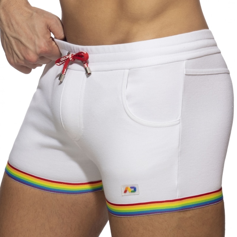 Addicted Short Rainbow Tape Coton Blanc