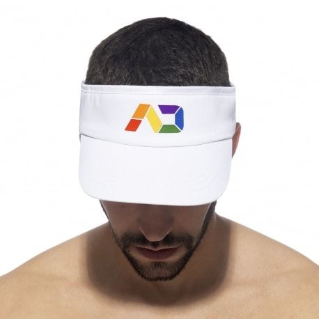 Addicted Visière AD Rainbow Blanche