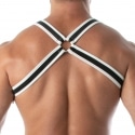 TOF Paris Bulldog Neoprene Harness - Black - White