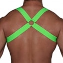 TOF Paris Harnais Elastique Fetish Vert Fluo