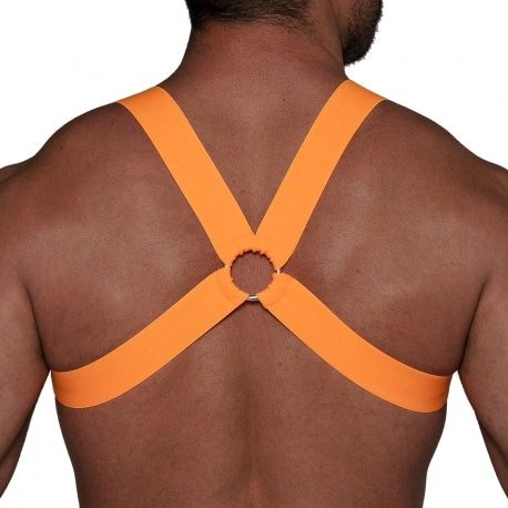 TOF Paris Harnais Elastique Fetish Orange Fluo